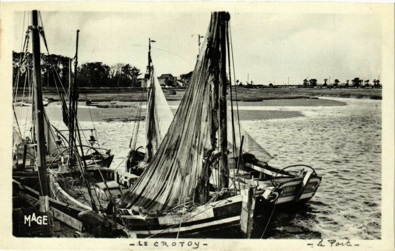 Carte postale ancienne Le Crotoy - Le Port au Crotoy