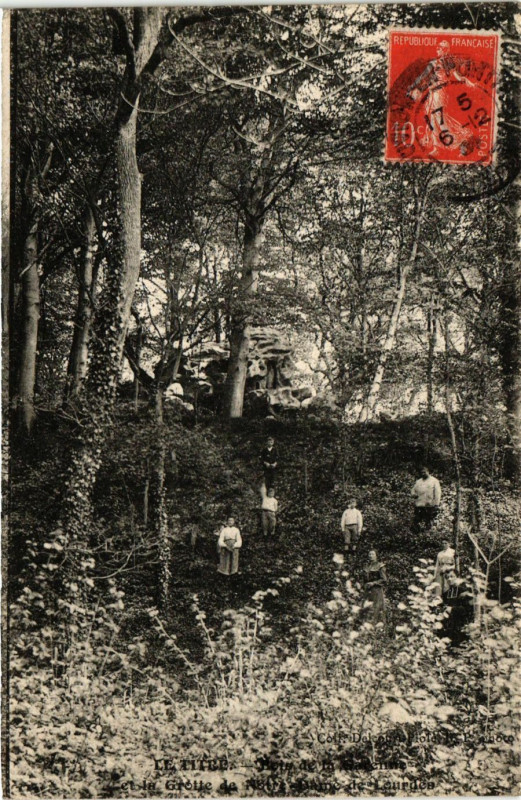 Carte postale ancienne Le Pitre - Ecis de la Flautime et la Grotte de