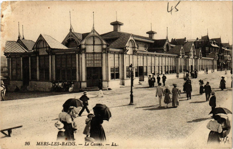 Carte postale ancienne Mers-les-Bains - Le Casino à Mers-les-Bains