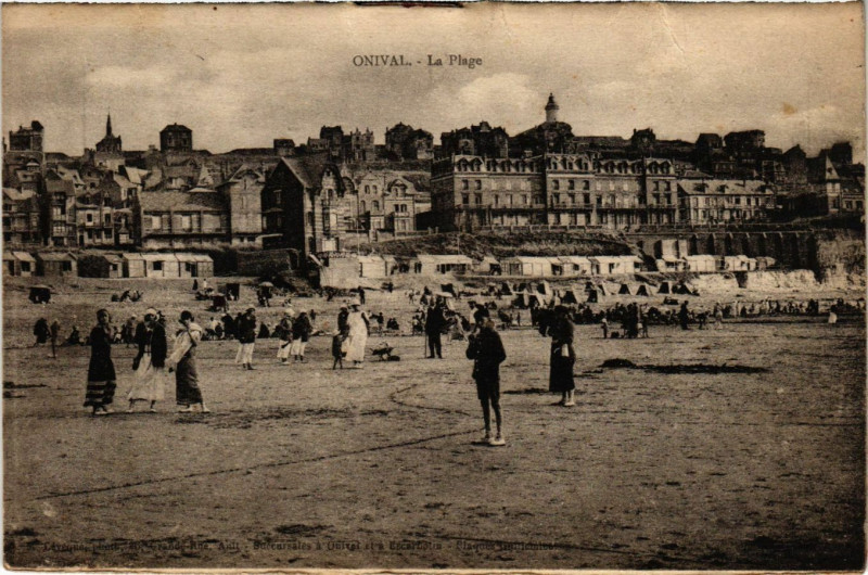 Carte postale ancienne Onival - La Plage
