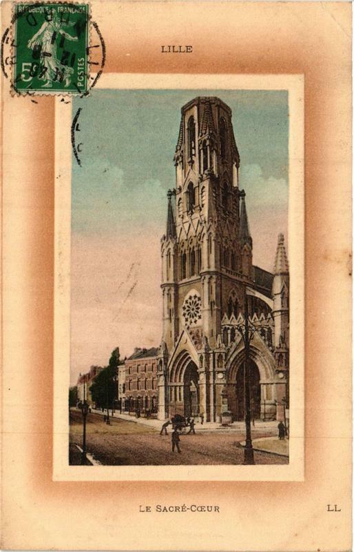 Carte postale ancienne Lille Le Sacré-Coeur à Lille