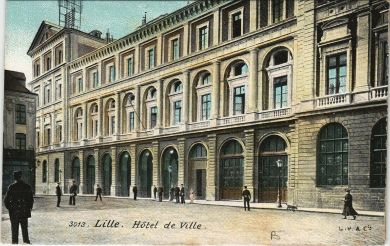 Carte postale ancienne Lille Hotel de Ville à Lille