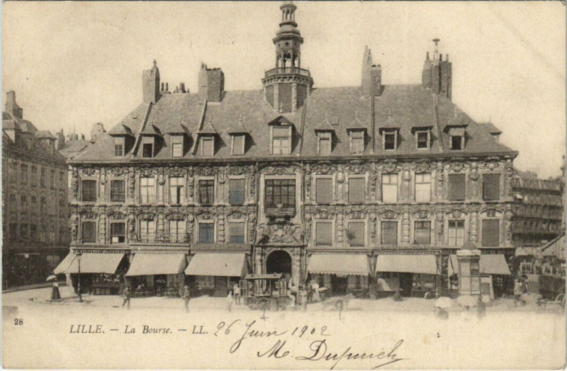 Carte postale ancienne Lille La Bourse à Lille