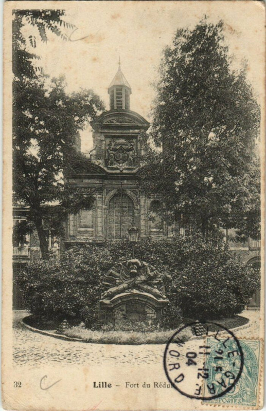 Carte postale ancienne Lille Fort du Réduit à Lille