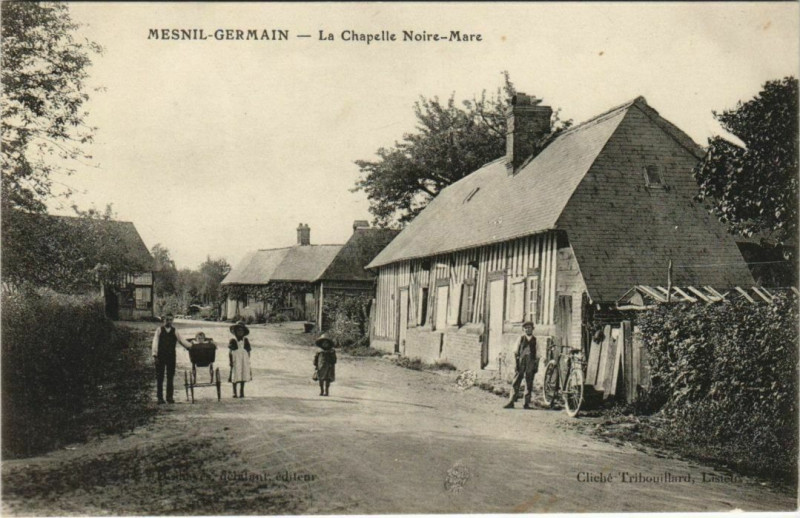 Carte postale ancienne Mesnil-Germain La Chapelle Noire-mare
