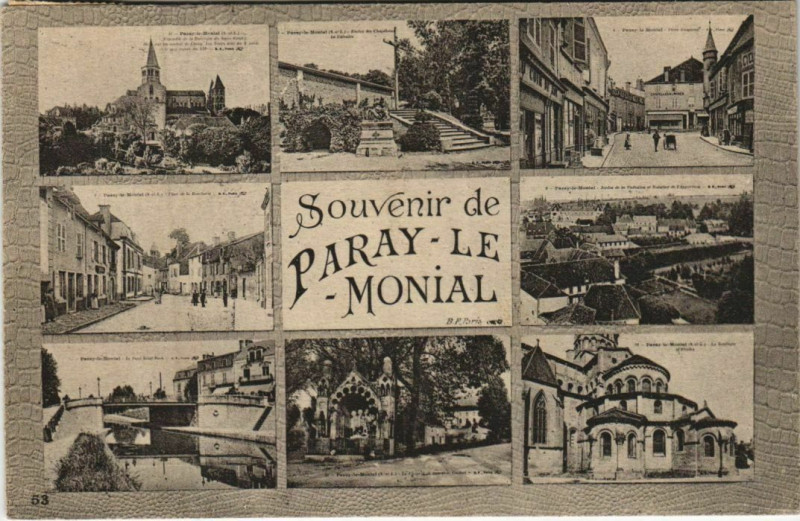 Carte postale ancienne Paray-le-Monial Scenes à Paray-le-Monial