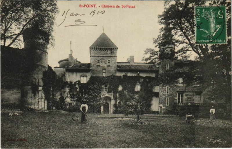 Carte postale ancienne Saint-Point Chateau de Saint-Point à Saint-Point