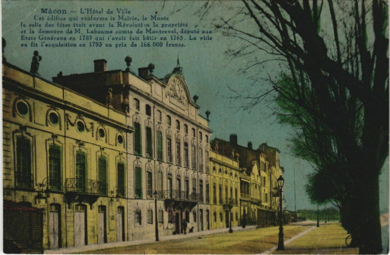 Carte postale ancienne Macon L'Hotel de Ville