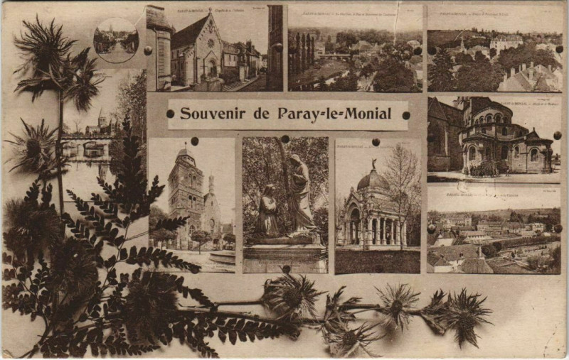 Carte postale ancienne Paray-le-Monial Scenes à Paray-le-Monial