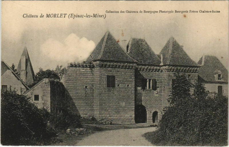 Carte postale ancienne Epican-les-Mines Chateau de Morlet à Morlet