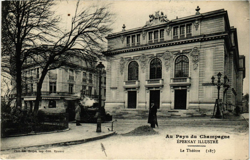 Carte postale ancienne Epernay Illustré - Le Theatre à Épernay