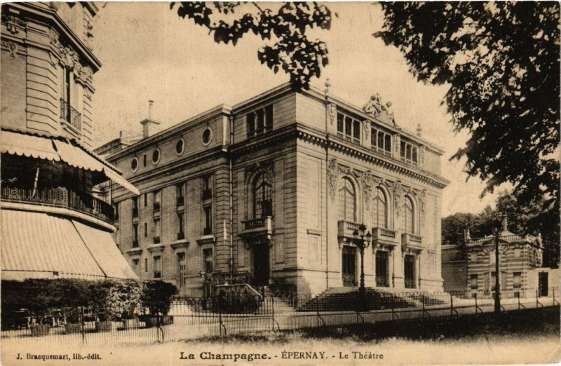 Carte postale ancienne La Campagne - Epernay - Le Theatre à Épernay