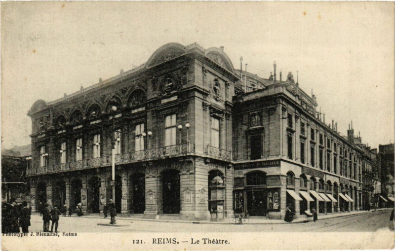 Carte postale ancienne Reims - Le Théatre à Reims