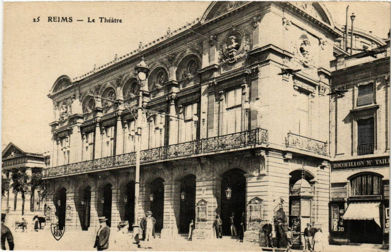 Carte postale ancienne Reims - Le Théatre à Reims