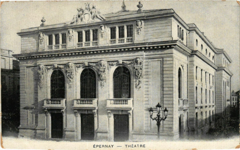 Carte postale ancienne Epernay - Theatre à Épernay