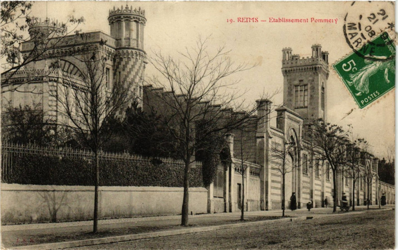 Carte postale ancienne Reims - Etabl. Pommery à Reims
