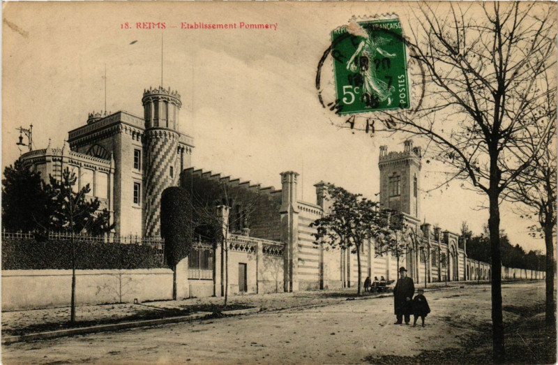Carte postale ancienne Reims - Etabl. Pommery à Reims