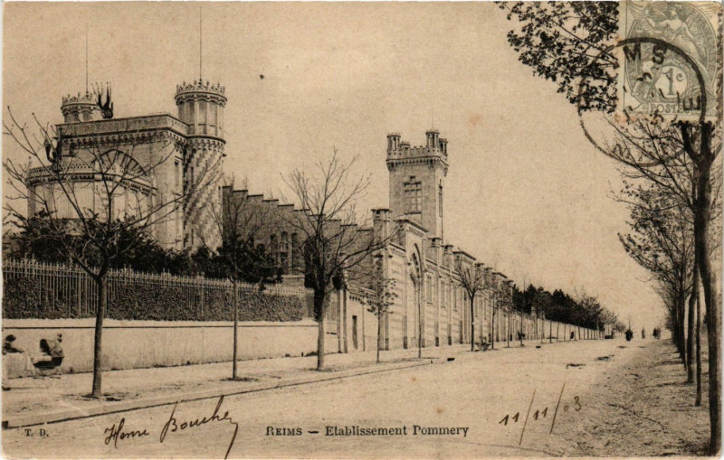 Carte postale ancienne Reims - Etabl. Pommery à Reims