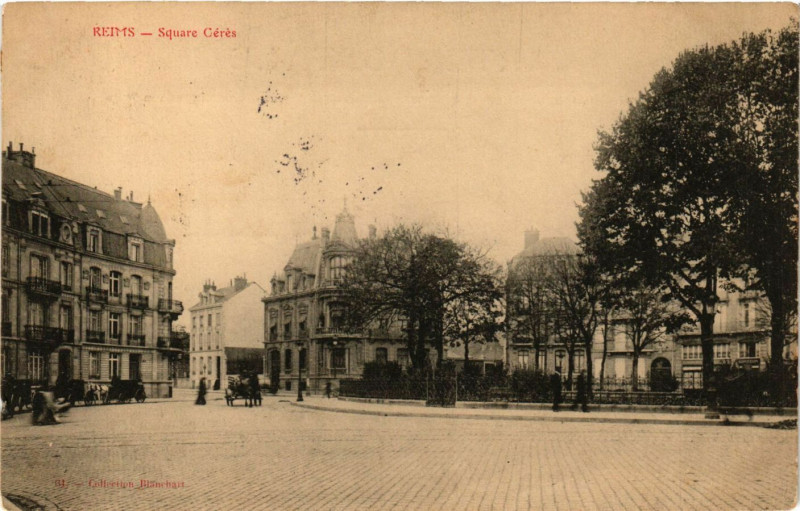Carte postale ancienne Reims - Square Ceres à Reims