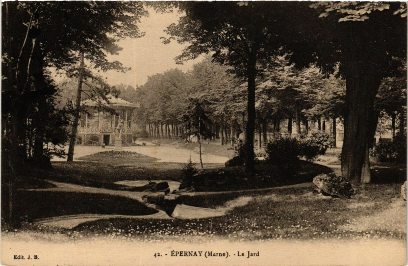 Carte postale ancienne Epernay - Le Jard à Épernay