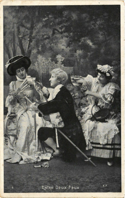 Carte postale ancienne Entre Deux-Feux