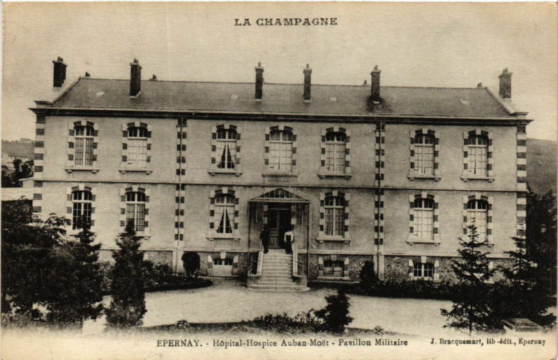 Carte postale ancienne La Campagne - Epernay - Hopital-Hospice Auban-Moet - Pavillon à Épernay