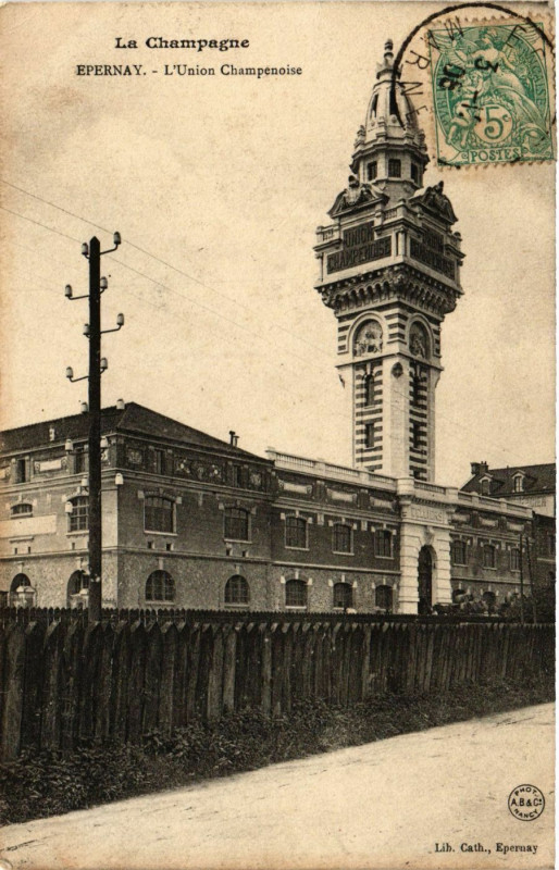 Carte postale ancienne La Champagne - Epernay - L'Union Champenoise à Épernay