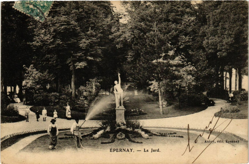 Carte postale ancienne Epernay - Le Jard à Épernay