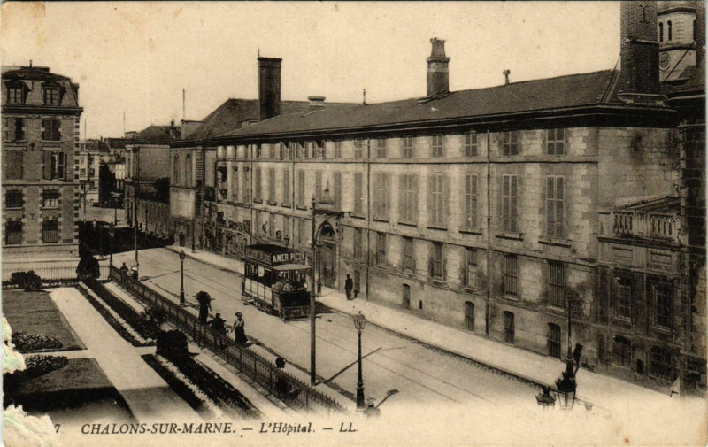 Carte postale ancienne Chalons-sur-Marne - L'Hopital