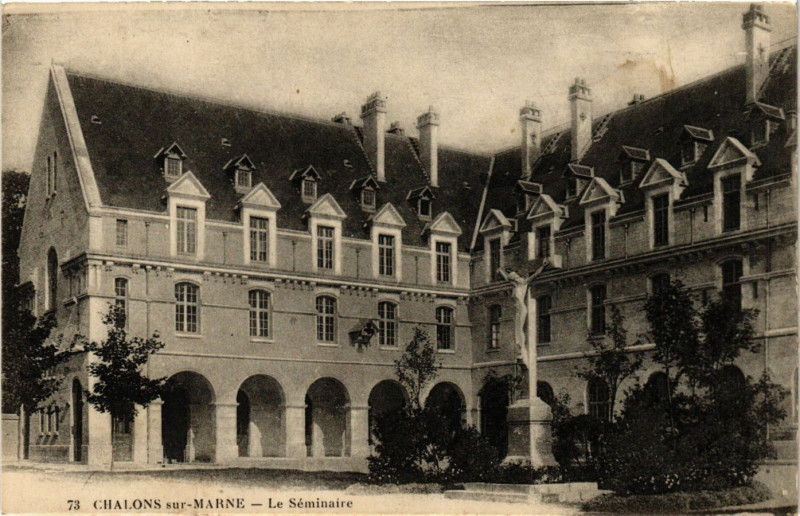 Carte postale ancienne Chalons-sur-Marne - Le Seminaire