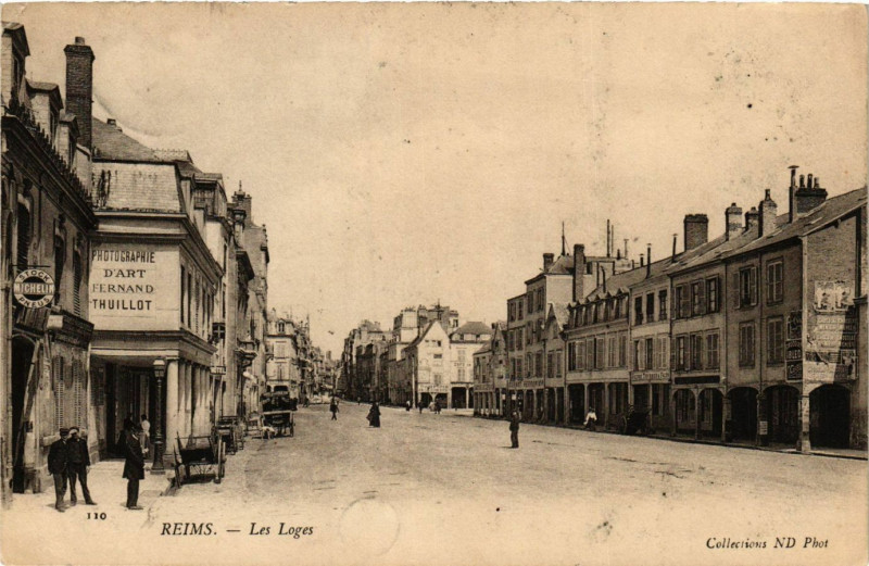 Carte postale ancienne Reims - Les Loges à Reims
