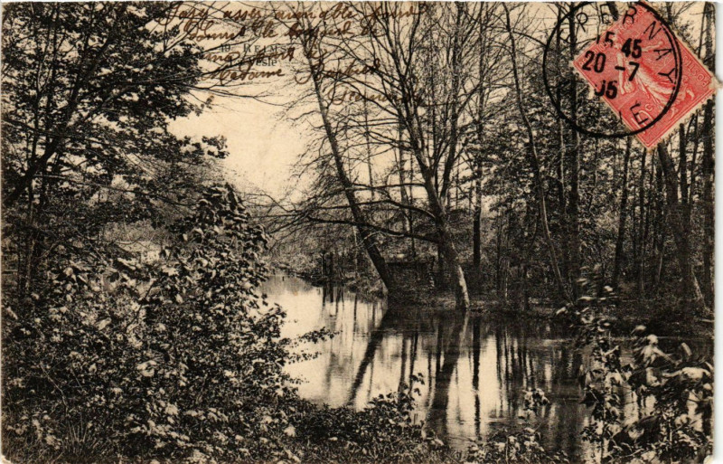 Carte postale ancienne Reims - La Vesle à Reims