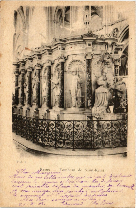 Carte postale ancienne Reims - Tombeau de Saint-Remi à Reims