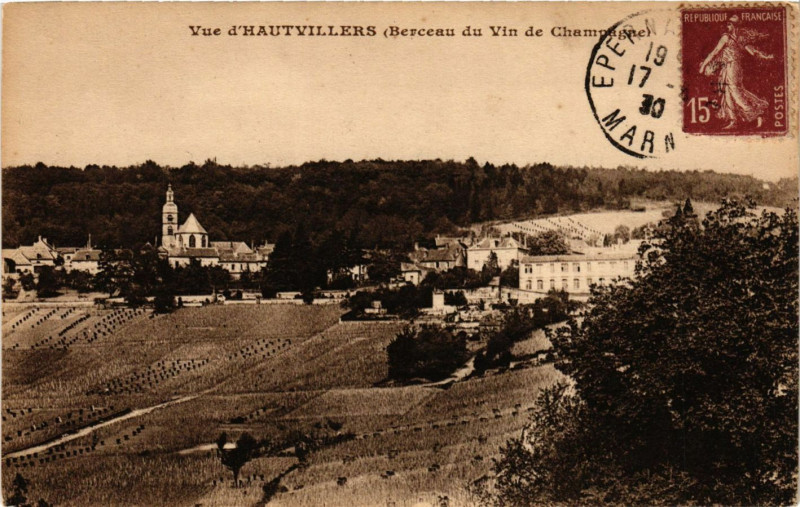 Carte postale ancienne Vue d'Hautvillers (Berceau du Vin de Champagne) à Hautvillers