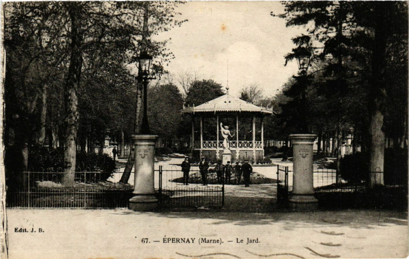 Carte postale ancienne Epernay - Le Jard à Épernay