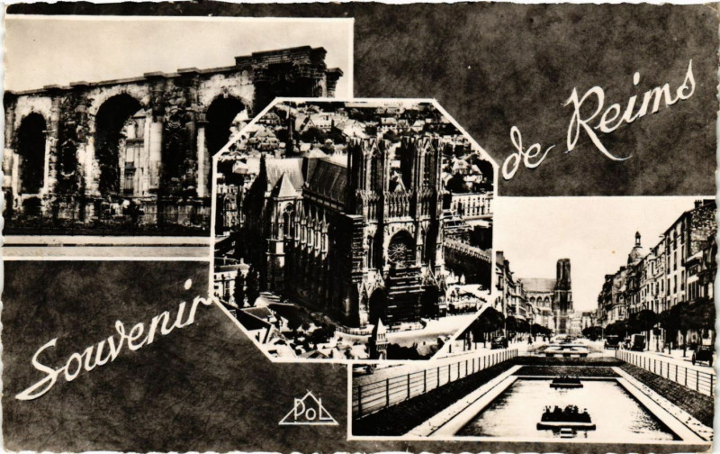 Carte postale ancienne Souvenir de Reims à Reims