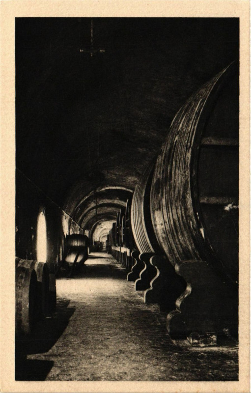 Carte postale ancienne Galerie des vins de réserve