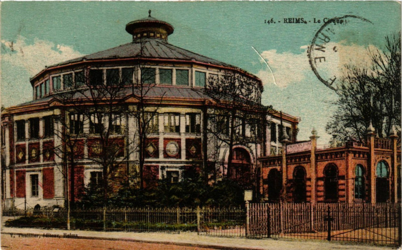 Carte postale ancienne Reims - Le Cirque à Reims
