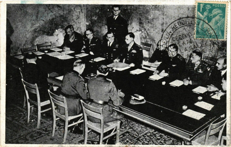 Carte postale ancienne Salle de la Capitulation - Collége Moderne et Technique de Reims à Reims