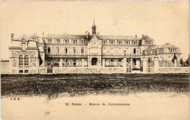 Carte postale ancienne Reims - Maison de Convaleséence à Reims