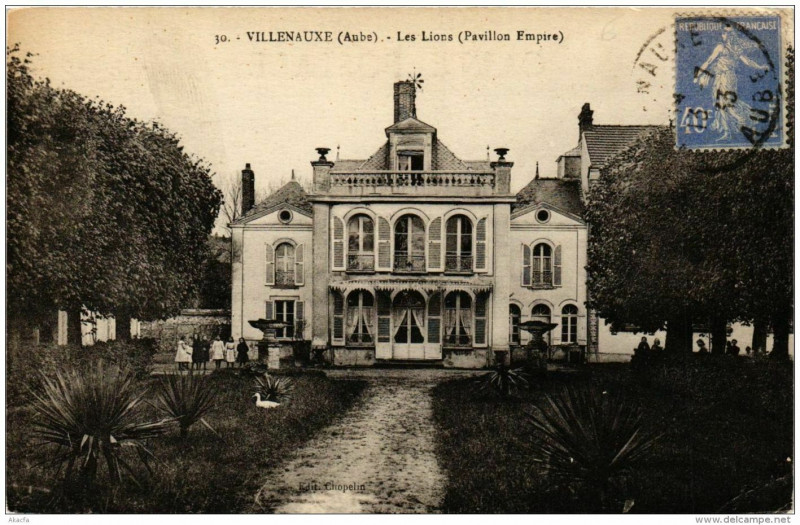 Carte postale ancienne Villenauxe Les Lions