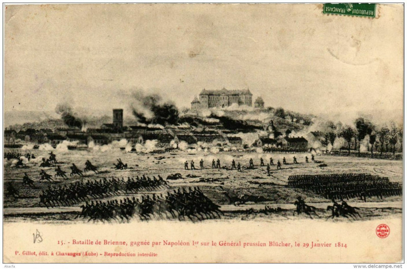 Carte postale ancienne Bataille de Brienne