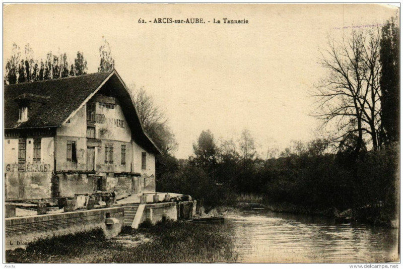 Carte postale ancienne Arcis-sur-Aube La Tannerie à Arcis-sur-Aube