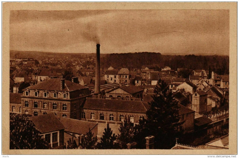 Carte postale ancienne Romilly-sur-Seine Vue Generale Nord Ouest à Romilly-sur-Seine