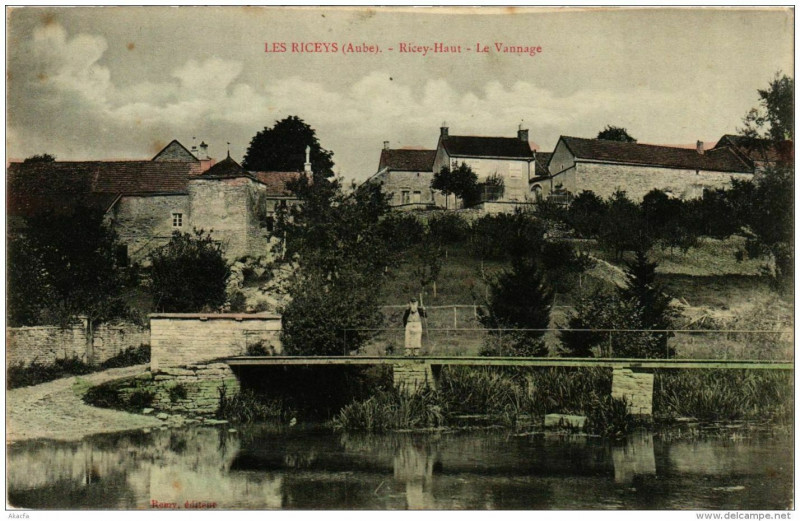 Carte postale ancienne Les Riceys Ricey-Haut Le Vannage aux Riceys