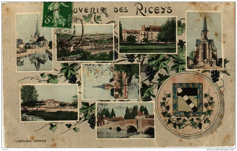 Carte postale ancienne Souvenir des Riceys