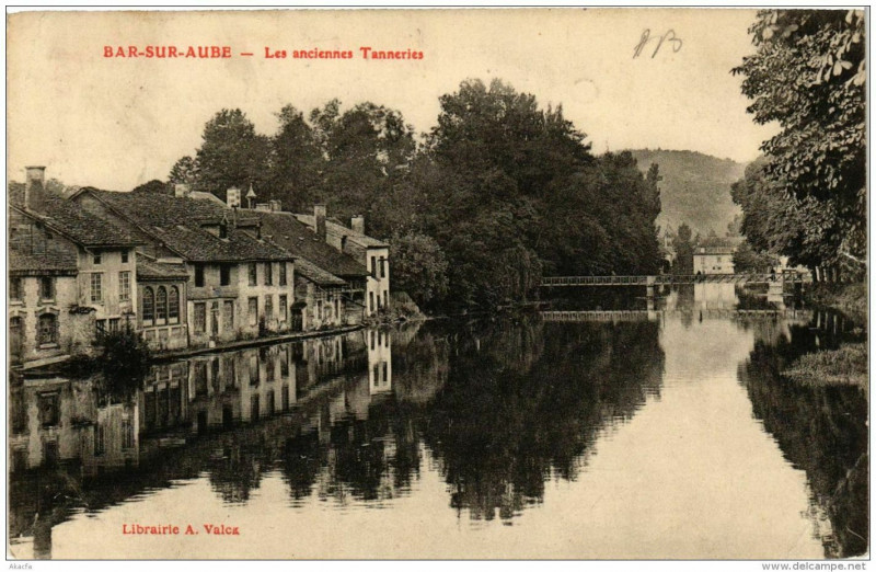 Carte postale ancienne Bar-sur-Aube Les anciennes Tanneries à Bar-sur-Aube