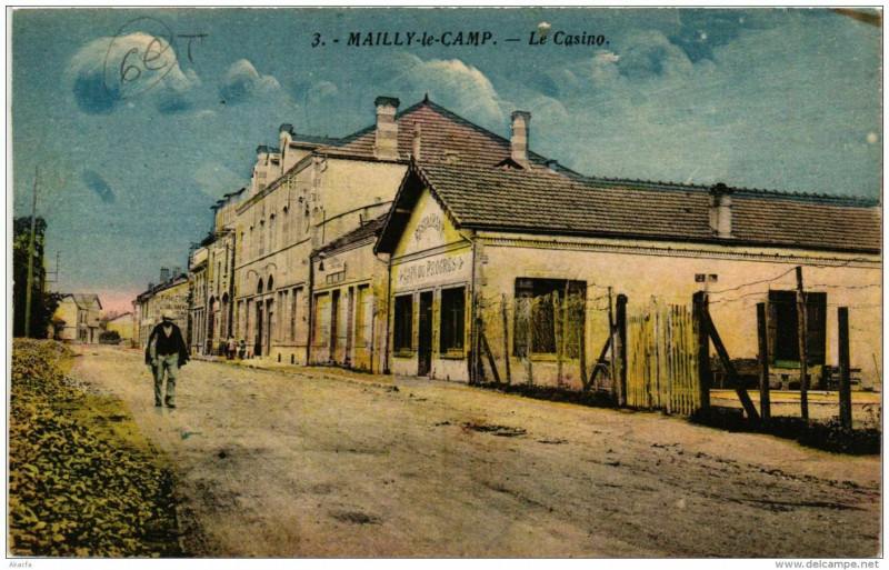 Carte postale ancienne Mailly-le-Camp Le Casino à Mailly-le-Camp