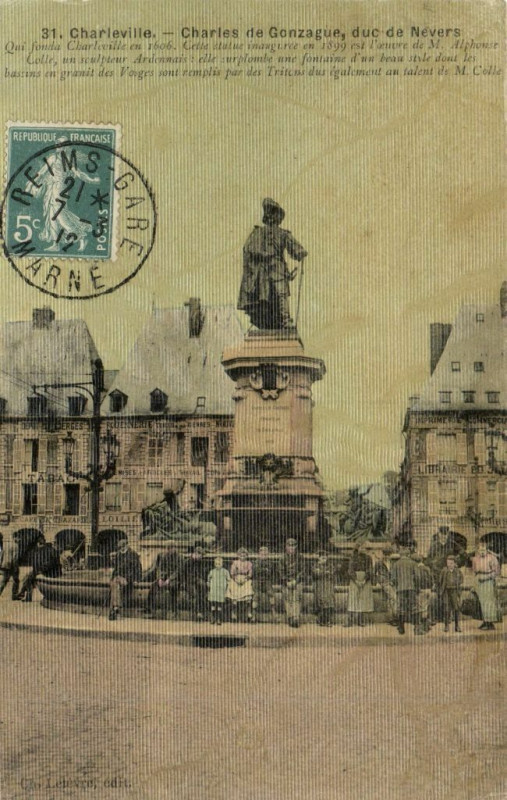Carte postale ancienne Charleville - Charles de Gonzague duc de Nevers