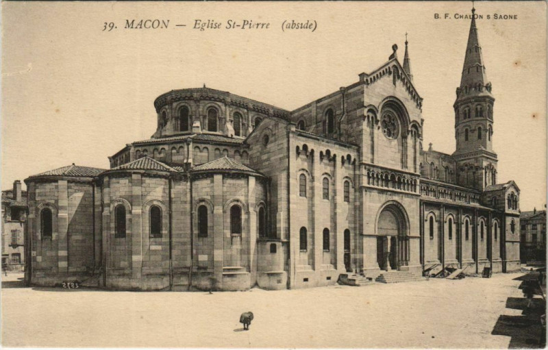Carte postale ancienne Macon Eglise Saint-Pierre - Abside